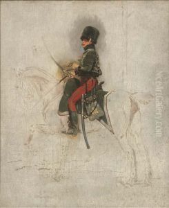 Soldat A Cheval by Jean Baptiste Edouard Detaille