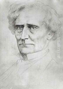 Portrait of Hector Berlioz by Alphonse Legros