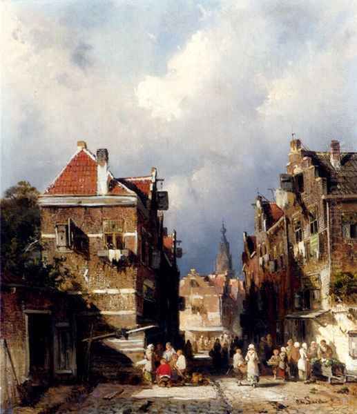 A Dutch Street Scene - view 1