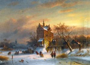 Skaters Near A Castle