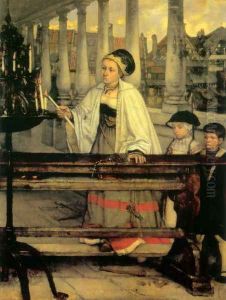 Le Vceu (The Vow) by Baron Jan August Hendrik Leys
