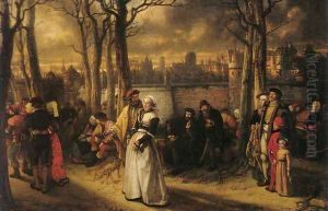 Promenade hors les murs (Walk out by the walls) by Baron Jan August Hendrik Leys