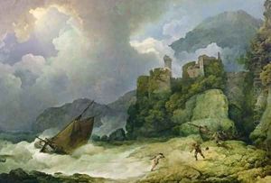 Smugglers Landing in a Storm 1791 by Philip Jacques de Loutherbourg