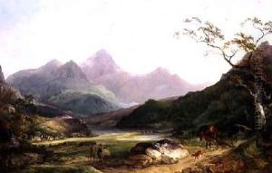 A View of Snowdon from Capel Curig 1787 by Philip Jacques de Loutherbourg