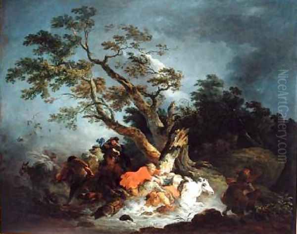 Travellers Caught in a Storm 1770 - view 1
