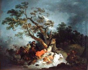 Travellers Caught in a Storm 1770 by Philip Jacques de Loutherbourg