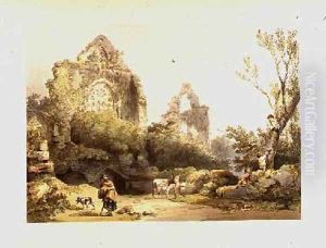 Tintern Abbey from Romantic and Picturesque Scenery of England and Wales 1805 by Philip Jacques de Loutherbourg