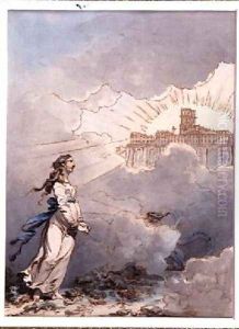 Painting for the Lodge of the Masters 1787 by Philip Jacques de Loutherbourg