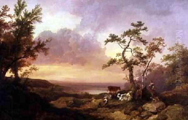 Landscape with Cattle and Peasant 1781 - view 1