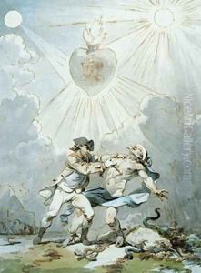 Painting for the Lodge of the Companions 1787 by Philip Jacques de Loutherbourg