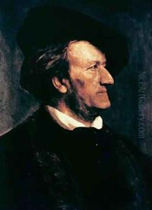 Portrait of Richard Wagner 1813-83 2
