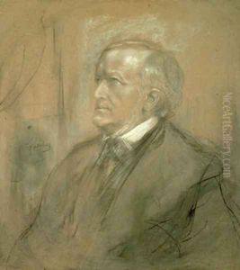 Portrait of Richard Wagner 1813-83 by Lenbach Franz Von