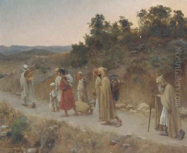 Pilgrims at Dusk - view 1