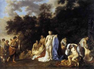 Diana and Her Nymphs 1654 by Jacob van Loo