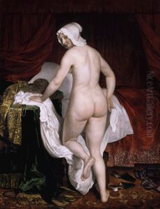 Young Woman Going to Bed 1650 by Jacob van Loo