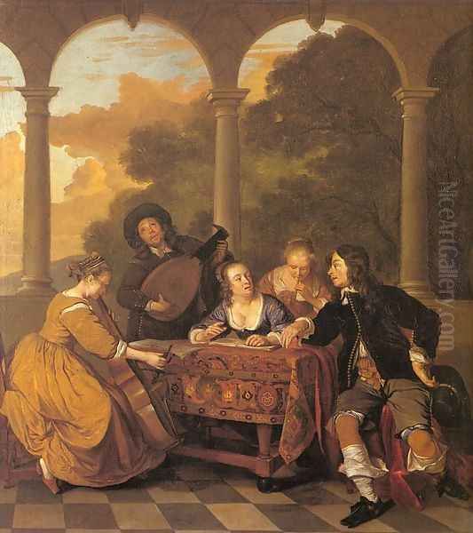 Musical Party on a Terrace 1650 - view 1