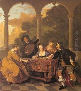 Musical Party on a Terrace 1650 by Jacob van Loo