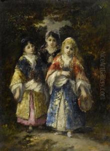 Three Girls In The Forest - view 1