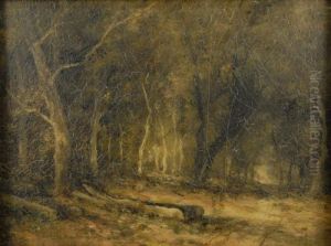 Sunlit Forest by Narcisse-Virgile D Az De La Pena