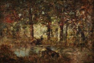 La Cueillette Du Petitbois by Narcisse-Virgile D Az De La Pena