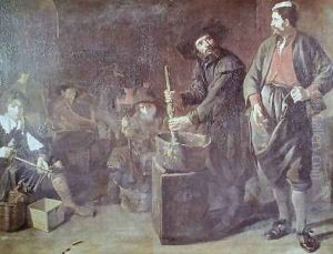 Interior of a Glass-making Workshop in Amsterdam