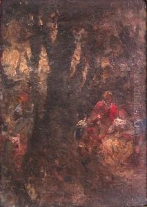 Figures In A Forest Glade Figures In A Forest Glade