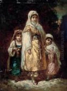 Smyrniotes Groupes Dans Un Bois: Turkish Family In A Wood