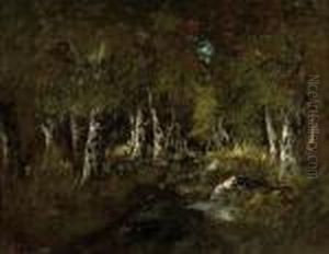 The Dark Wood by Narcisse-Virgile D Az De La Pena