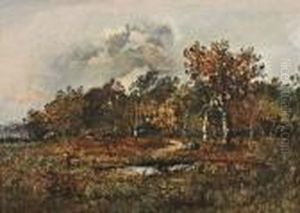 Clairiere A Barbizon by Narcisse-Virgile D Az De La Pena