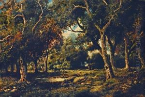 Reisigsammlerinnen Im Wald by Narcisse-Virgile D Az De La Pena