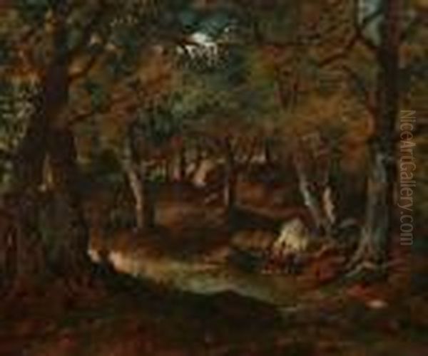 Barbizon Forest Scene - view 1