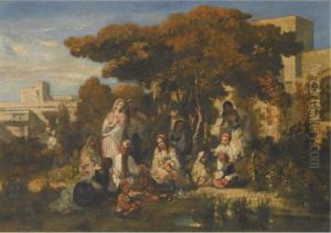 Scene D'une Ville Orientale