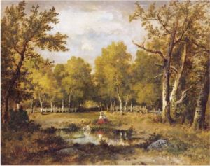 Foret De Fountainebleau by Narcisse-Virgile D Az De La Pena