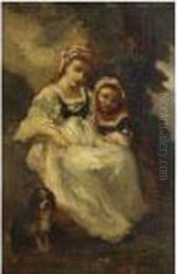 Les Deux Petites Bohemiennes by Narcisse-Virgile D Az De La Pena