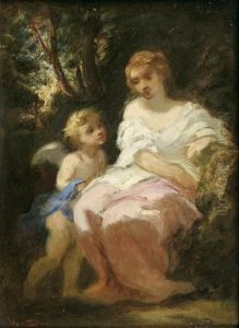 L'approche De L'amour by Narcisse-Virgile D Az De La Pena