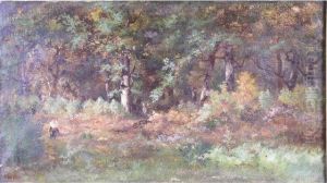 Deux Femmes Dans La Foret by Narcisse-Virgile D Az De La Pena