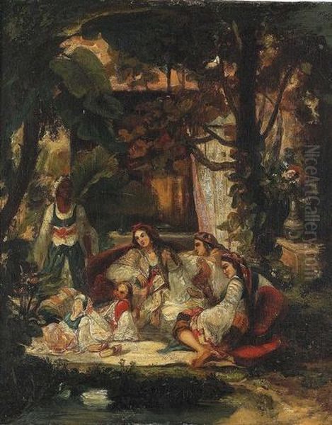 Zugeschrieben
Orientalische Gartenpartie. - view 1