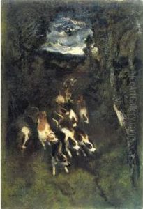 La Meute by Narcisse-Virgile D Az De La Pena