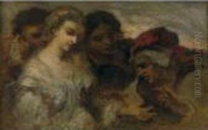 The Fortune Teller by Narcisse-Virgile D Az De La Pena