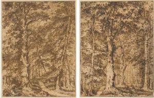 Two Studies Of A Path Through A Dense Forest