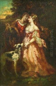 Young Lovers In A Park