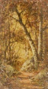 Forest Interior by Narcisse-Virgile D Az De La Pena