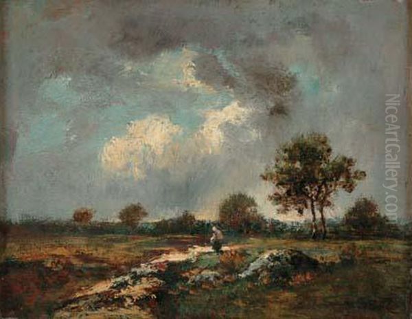 Paysage De Barbizon, Plaine D'apremont, Circa 1865-1870 - view 1