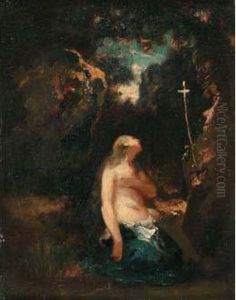 Madeleine Repentante, Circa 1860 by Narcisse-Virgile D Az De La Pena