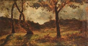 Study Of Trees, Fontainbleau Study Of Trees, Fontainbleau