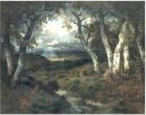 In The Forest Of Fontainbleau by Narcisse-Virgile D Az De La Pena