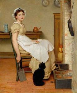 Her First Place by George Dunlop, R.A., Leslie