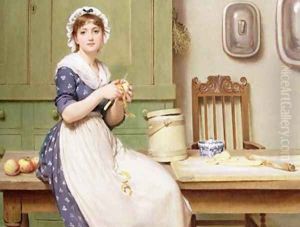 Apple Dumplings by George Dunlop, R.A., Leslie