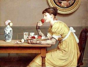 Roses by George Dunlop, R.A., Leslie