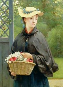 The Gardeners Daughter 1876 by George Dunlop, R.A., Leslie